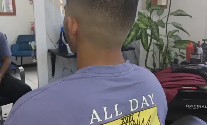 Dégradé homme à blanc, Le Port, FANTASIA HAIR BEAUTY