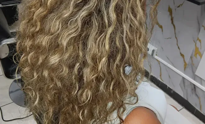 Balayage clair sur cheveux bouclée , Le Port, FANTASIA HAIR BEAUTY