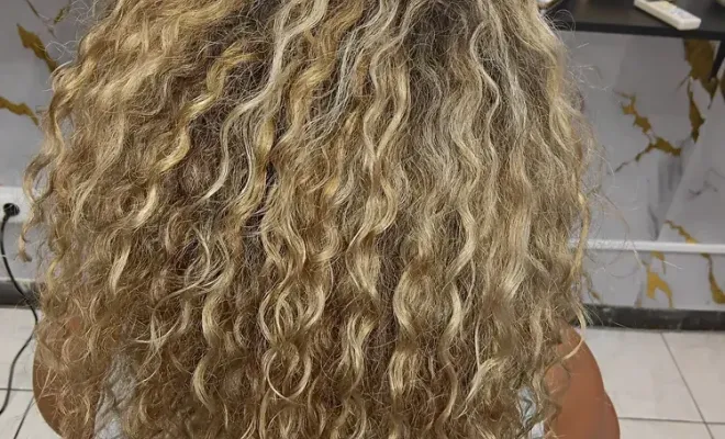 Balayage clair sur cheveux bouclée , Le Port, FANTASIA HAIR BEAUTY